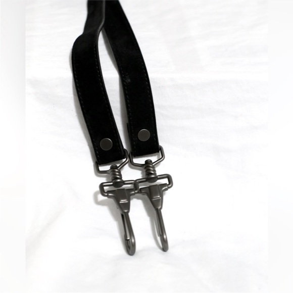 Proenza Schouler Black PS1 Black Suede Mini Crossbody Bag - Picture 6 of 7